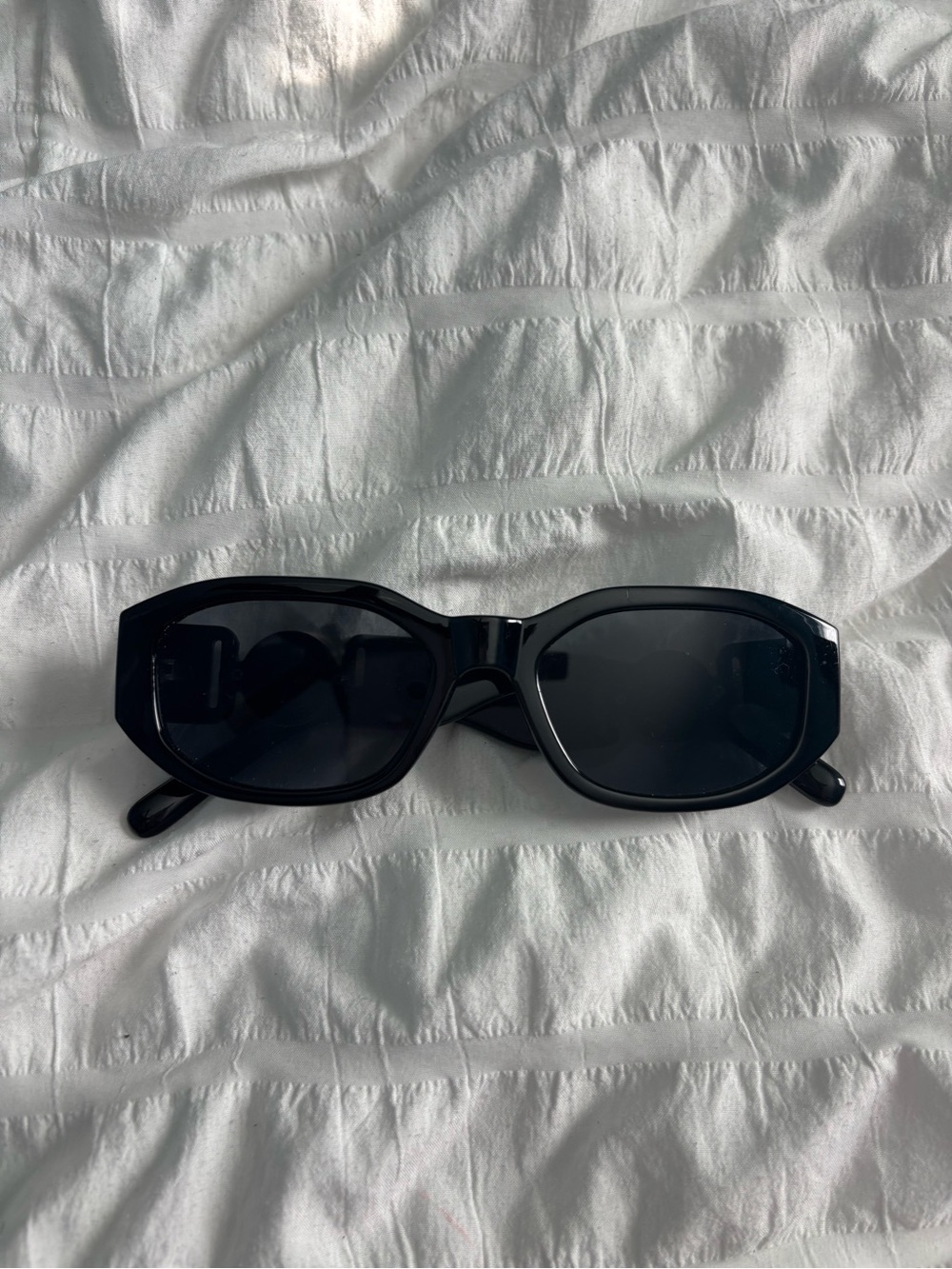 Black Rectangular Women's Sunglasses